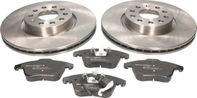 MAPCO 47921 Brake disc and pads set Front Axle, Brake Disc Type: Vented, with anti-squeak plate Brake Set,disc brakes (3405)