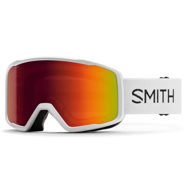 Smith Tribute 1DG C1 White Red Sol-X Mirror Ski Goggles White Unisex