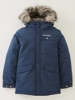 Columbia Boys Nordic Strider Waterproof Parka Jacket - Navy, Size S
