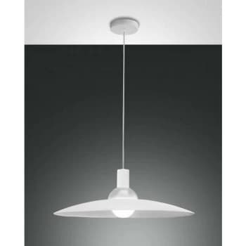 Fabas Luce Lighting - Fabas Luce Camilla Dome Pendant Ceiling Lights White Glass, E27