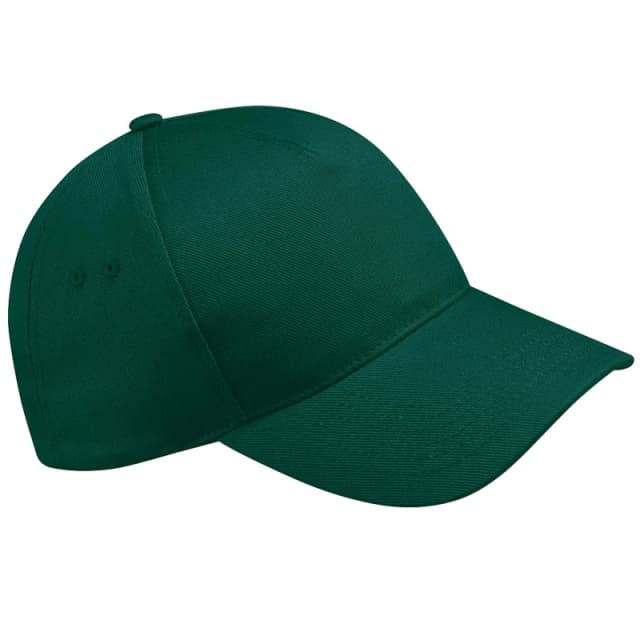 Beechfield Beechfield Men Ultimate 5 Panel Baseball Cap in Bottle Green Bottle Green One Size Male 5055747802122