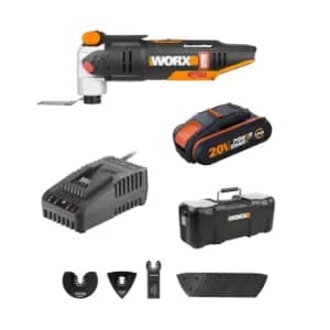 Worx WX693 20v 2.0Ah Sonicrafter Cordless Brushless Multi Tool