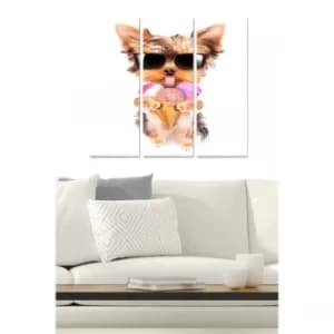 MDF167892161 Multicolor Decorative MDF Painting (3 Pieces)