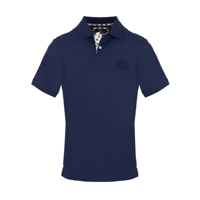 Aquascutum Mens Polo Short Sleeve Polo Shirt Short Sleeve Polos Small Blue 54204419350