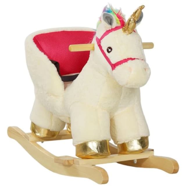 AIYAPLAY Rocking Horse Ride on Unicorn with Realistic Sound for 18-36 Months TJ Hughes 5061025050437