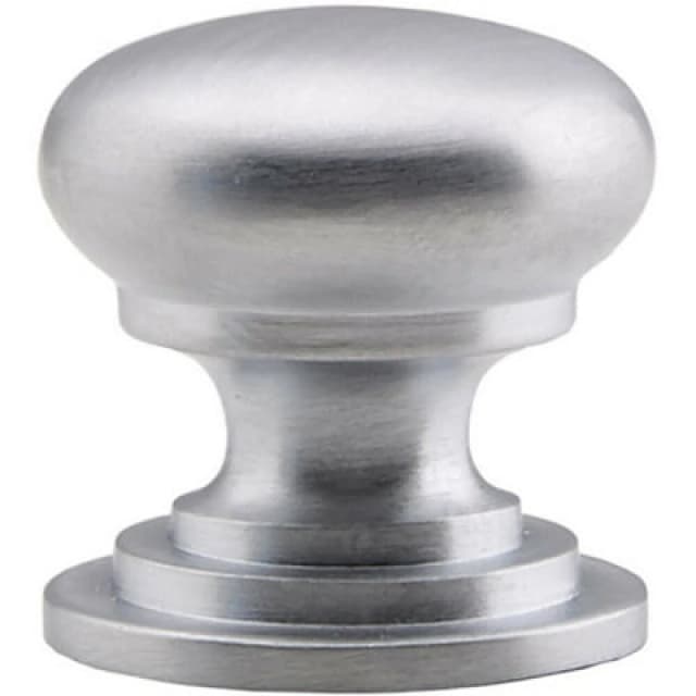 Loops Victorian Round Cupboard Door Knob 38mm Dia Satin Chrome Cabinet Handle Multi unisex