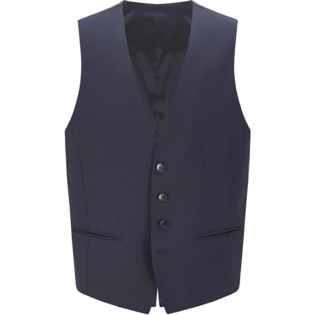 Boss Mens Huge6 Stylish Waistcoat Open Blue male 38 (48)