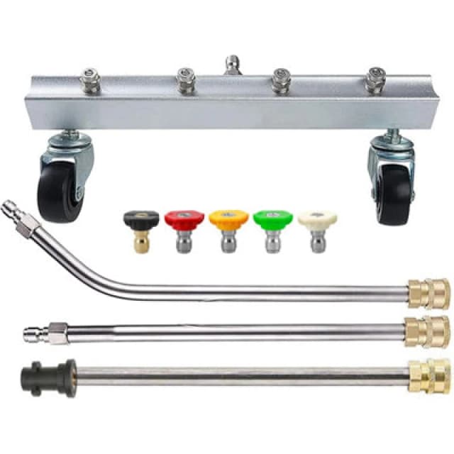 Pro-Kleen Chassis Cleaner And Lance Compatible With Karcher K Pressure Washers With 5 Spray Jet Adaptors - Underbody Undercarriage