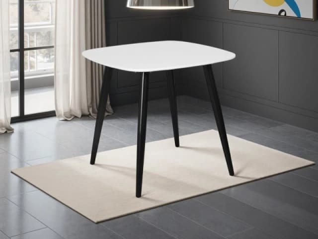 Core Aspen Square White Dining Table