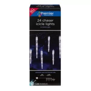 Premier 24-LED Chasing Icicle Lights