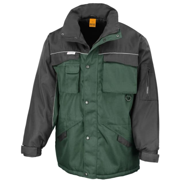 Result Result Men Heavy Duty Coat in Bottle Green Size: Small Bottle Green S Male 5063470844180