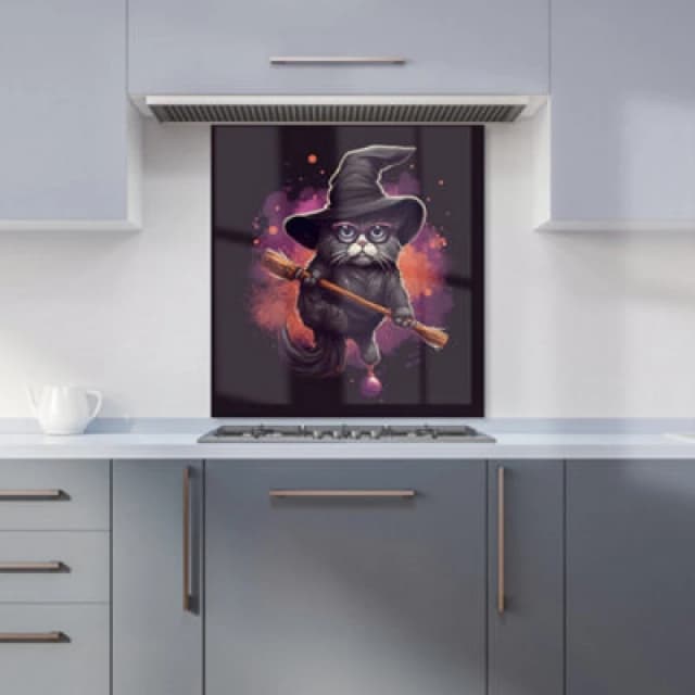 Warren Reed - Designer Devon Rex Cat With Hat Splashart Tea Towel Multicolor Unisex