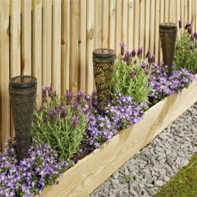 Luxform Solar Guernsey Torch Light Flower Design