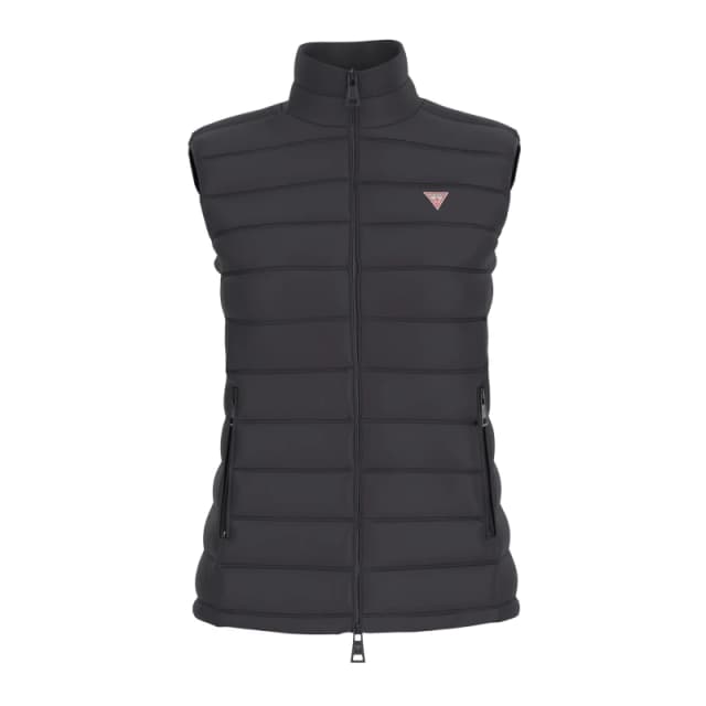 Guess Womens Puffer Sleeveless Gilet Jet Black A996 female 10 (S)