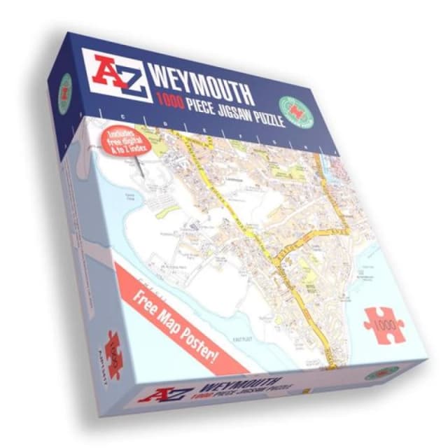 A to Z A to Z Map of Weymouth 1000 Piece Jigsaw Puzzle