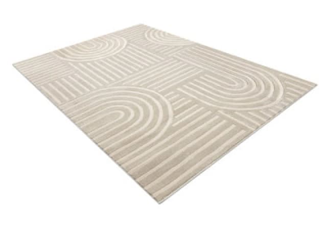 RugsX Carpet Balance 1918 Taupe - Geometric, Structural, Glamour 80X150 Cm