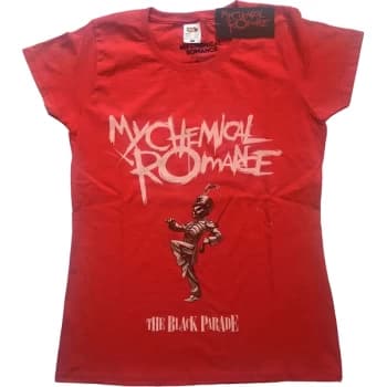 My Chemical Romance - The Black Parade Cover Womens Large T-Shirt - Red