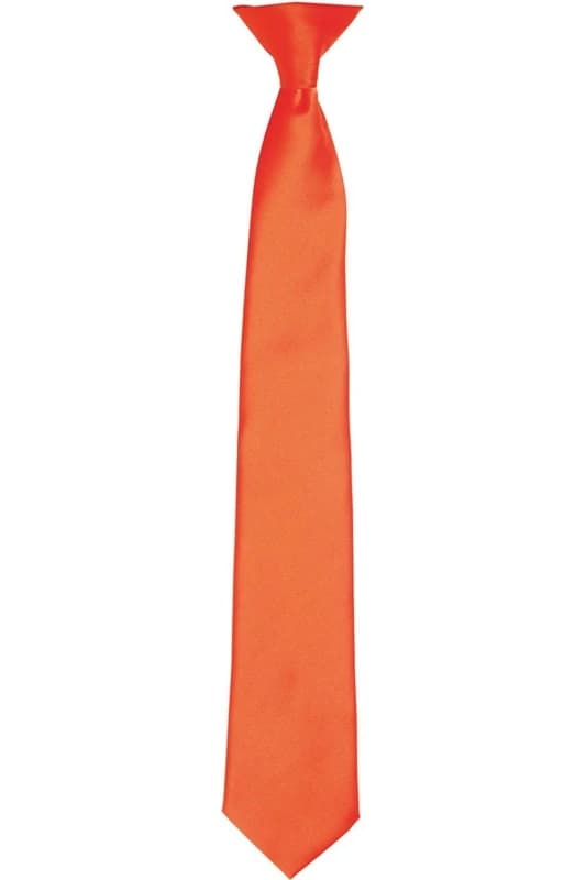 Premier Premier Satin Tie in Orange Orange One Size Unisex 5063470360727