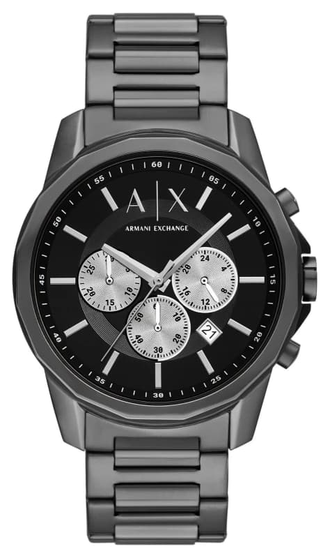 Armani Exchange AX1765 Gun IP Chronograph Bracelet Watch - W65445