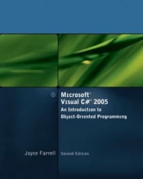 Microsoft Visual C Hash 2005 by Joyce Farrell Book