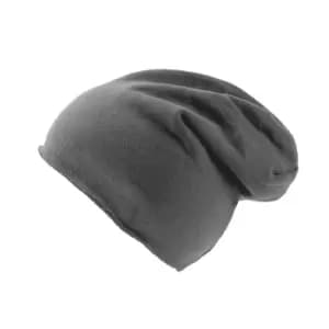 Atlantis Brooklin Raw Edge Jersey Beanie (One Size) (Dark Grey)