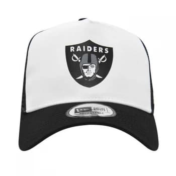 New Era Block Trucker Cap Mens - Raiders Black
