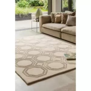 Asiatic - Nexus Octagon Beige 120cm x 170cm Rectangle - Beige