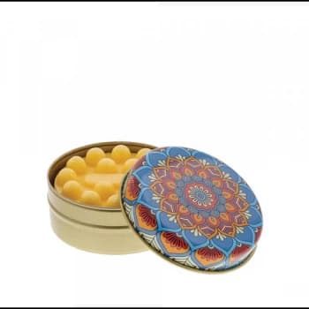 Blue, Orange and Red Floral with Lemon Soap