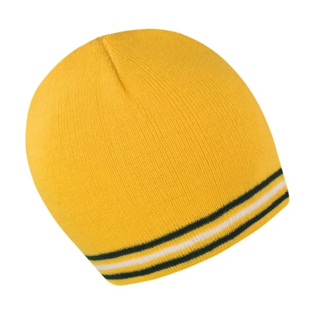 Result Result Men Winter Essentials National Beanie Hat in Gold Gold One Size Male 5054752307875