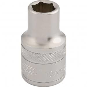Draper 1/2" Drive Satin Finish Hexagon Socket Metric 1/2" 10mm