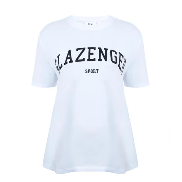 Slazenger Large Logo Tee - White White 8