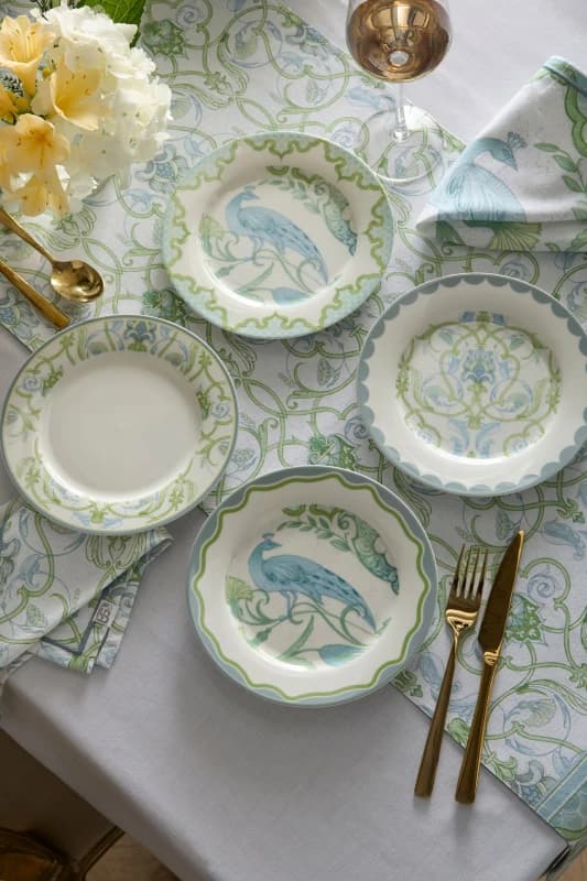 Laurence Llewelyn-Bowen Laurence Llewelyn-Bowen 'Palm Court' Porcelain 4 Piece Side Plate Set Multi One Size Unisex 5056734225450