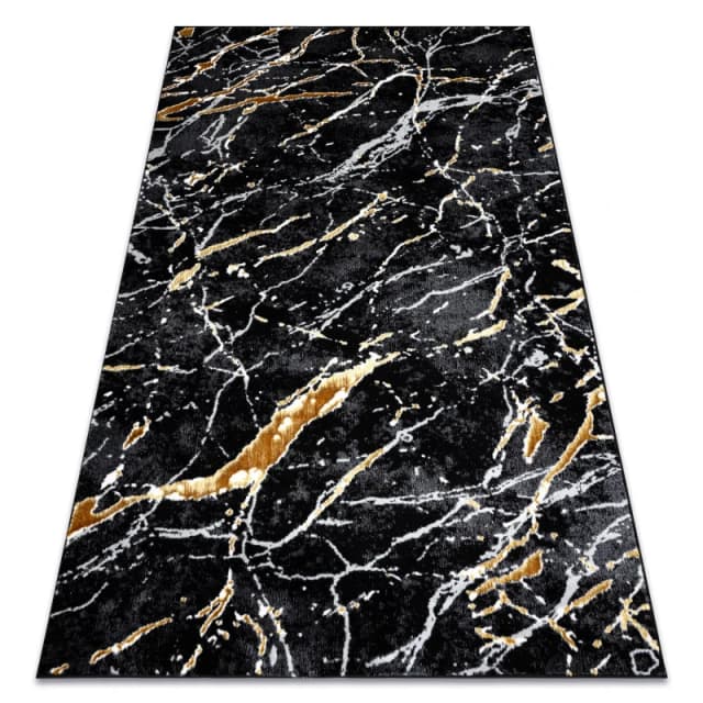 RugsX Allure Rug in Black Size: 120cm x 170cm Black Unisex 120cm x 170 cm