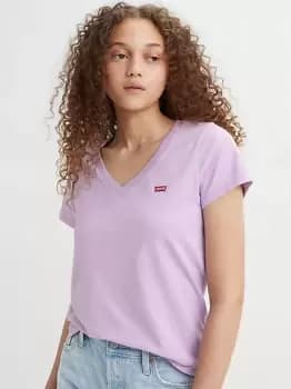 Perfect V Neck Tee - Purple / Purple Rose