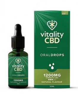 Vitality CBD Vitality CBD Oral Drops Natural 1200mg 30ml Multi, Women