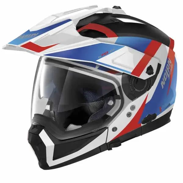 Nolan N70-2 X 06 Skyfall N-C 060 Metal White Red Blue Multi Helmet Size S