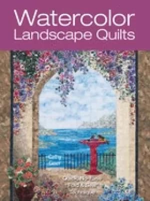 watercolor landscape quilts quick no fuss fold and sew technique