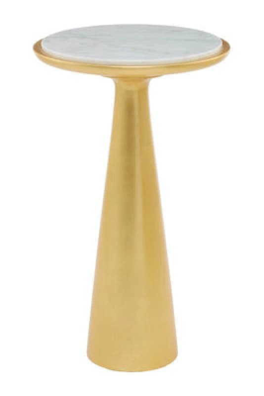 Orsina Lino Large Gold Side Table