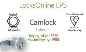 Locksonline EPS High Security Cylinder Camlocks