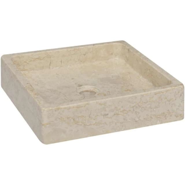 VIDAXL Sink Cream 40x40x10cm Marble Vidaxl 8720286300794
