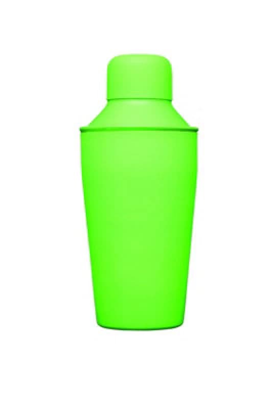BarCraft BarCraft Neon Green Mini Cocktail Shaker, Stainless Steel, 300ml Green One Size Unisex 5057982052959
