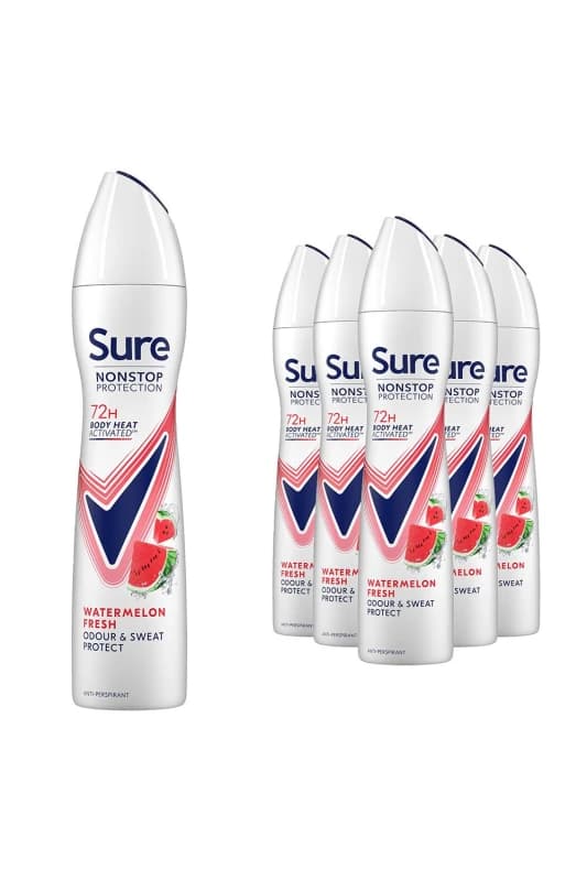 Sure Women 'Antiperspirant' 72H Protection Fresh Advance Deo, 6x250ml White female