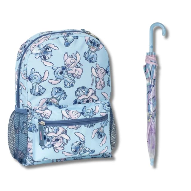 Disney Stitch Stitch Backpack & Umbrella Set (5138/0804) Blue unisex 5138/0804