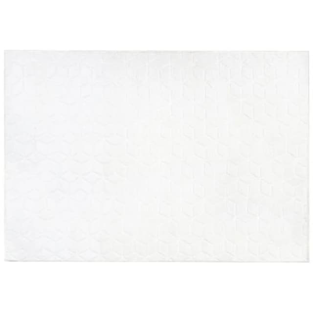 Beliani Faux Fur Rug Thatta White 160 X 230 Cm