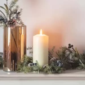 Crossland Grove Sloe Berry and Pine Candle Ring Small Dia 100mm