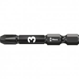 Wera Impaktor Pozi Screwdriver Bits PZ3 50mm Pack of 5