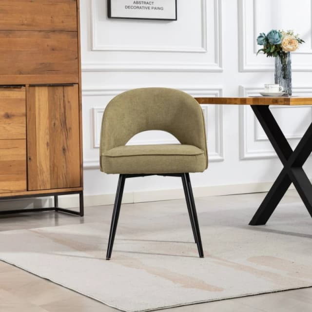 Artemis Home Ashley Fabric Dining Chairs - Set of 2 in Pale Green Size: 2 Pack Pale Green Unisex 2 Pack