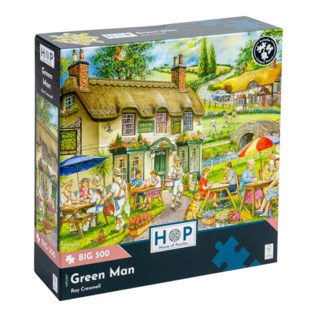 The House Of Puzzles Green Man, BIG 500 Piece Jigsaw Puzzle Multicolor Unisex