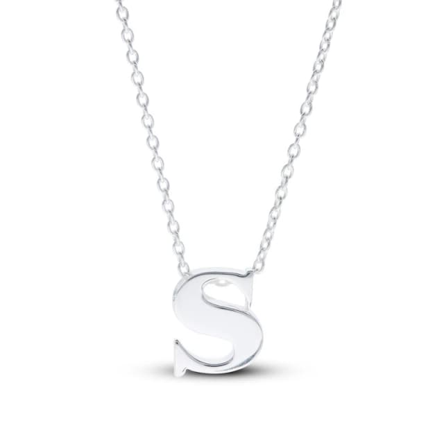 Be You Sterling Silver lowercase Initial Necklace Silver female S
