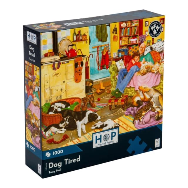 The House Of Puzzles Dog Tired, 1000 Piece Jigsaw Puzzle Multicolor Unisex